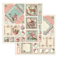 Stamperia - 8 x 8 - Paper Pad - Pink Christmas