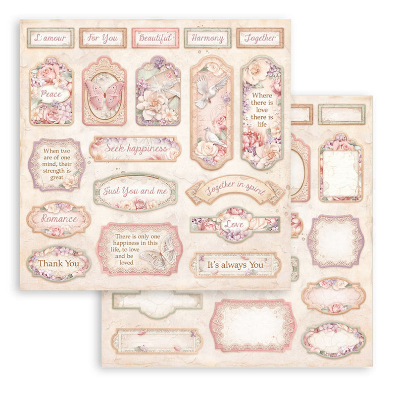 Stamperia - 8 x 8 - Paper Pad - Romance Forever