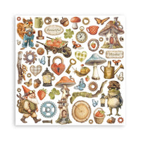 Stamperia - 8 x 8 - Paper Pad - Hidden Grove