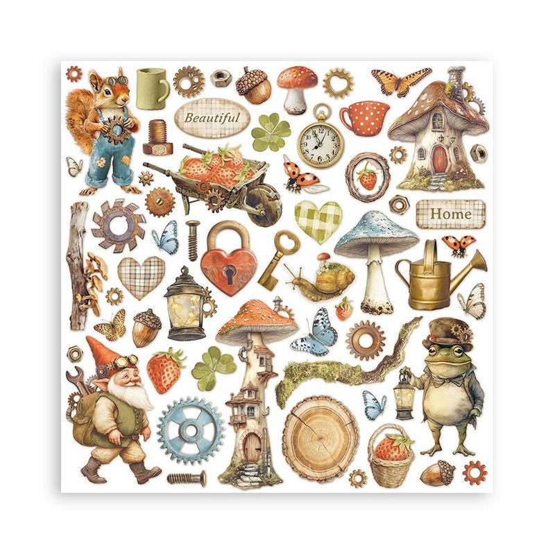 Stamperia - 8 x 8 - Paper Pad - Hidden Grove