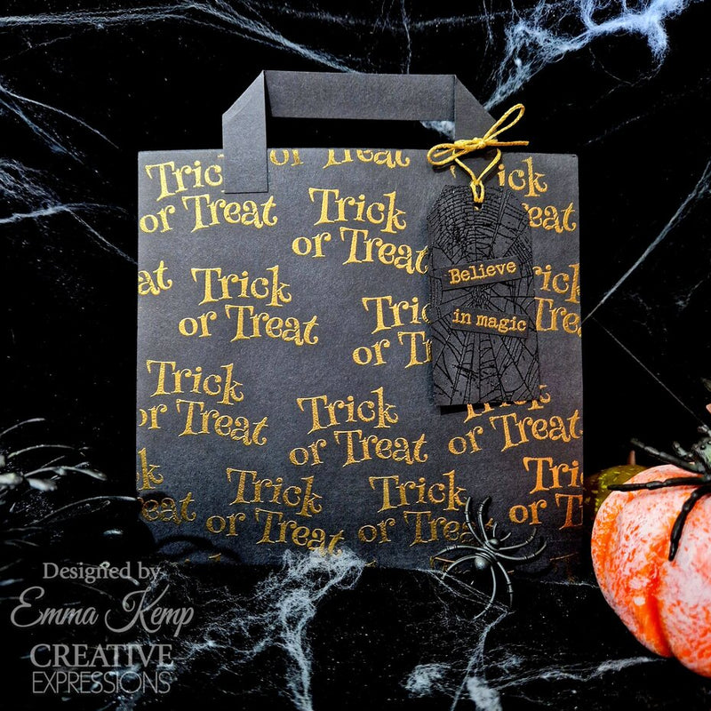 Creative Expressions - 4 x 8 - Clear Stamp Set - Designer Boutique - Trick or Treat