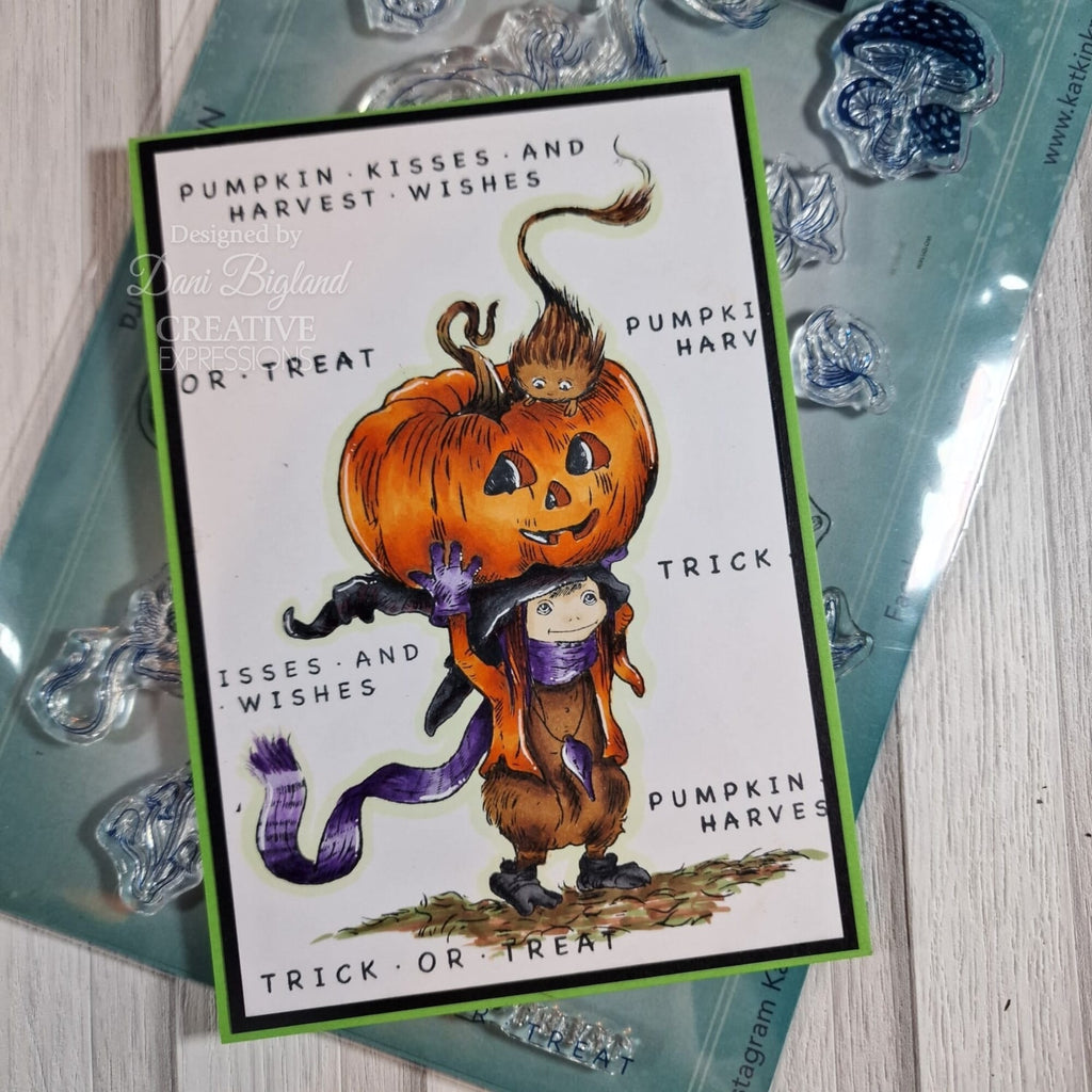 Katkin Krafts - Clear Photopolymer Stamps - Trick or Treat