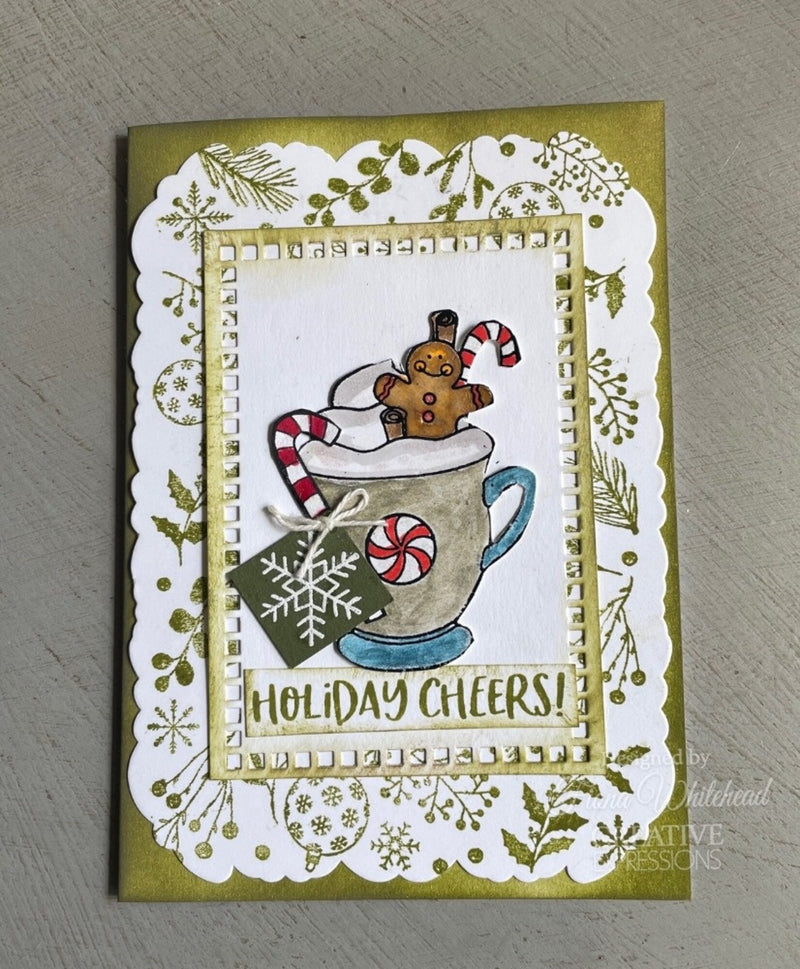Creative Expressions - 6 x 8 - Clear Stamp Set - Jane's Doodles - Holiday Cheers
