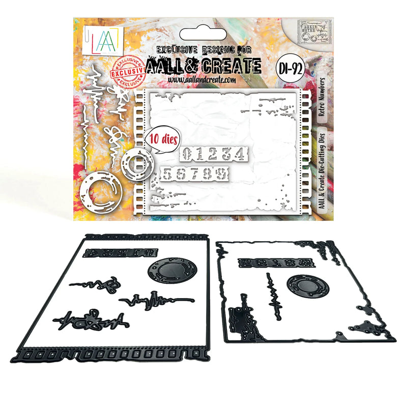 AALL & Create - Die Set - 92 - Retro Numbers