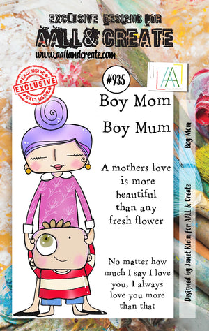 AALL & Create - A7 - Clear Stamps - 935 - Janet Klein - Boy Mom