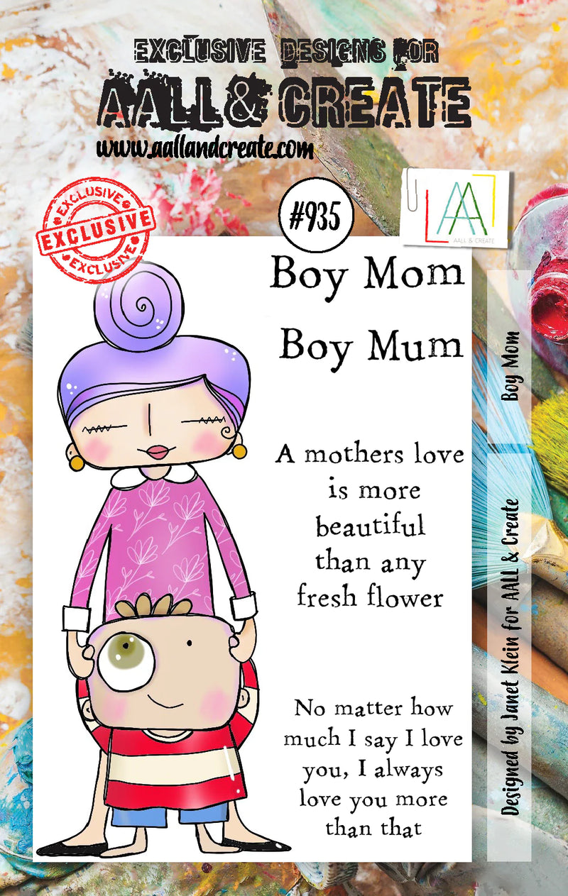 AALL & Create - A7 - Clear Stamps - 935 - Janet Klein - Boy Mom