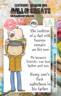 AALL & Create - A7 - Clear Stamps - 936 - Janet Klein - Father Son