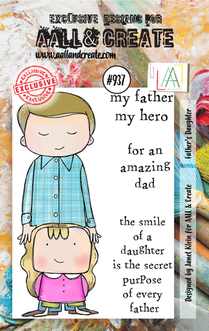 AALL & Create - A7 - Clear Stamps - 937 - Janet Klein - Father's Daughter