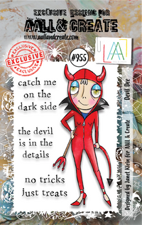 AALL & Create - A7 - Clear Stamps- 955 - Janet Klein - Devil Dee