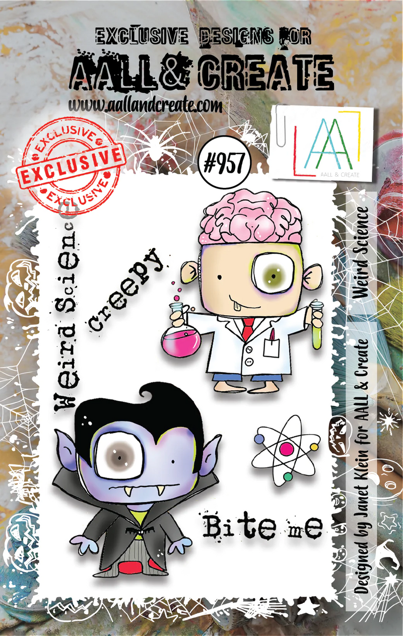 AALL & Create - A7 - Clear Stamps- 957 - Janet Klein - Weird Science