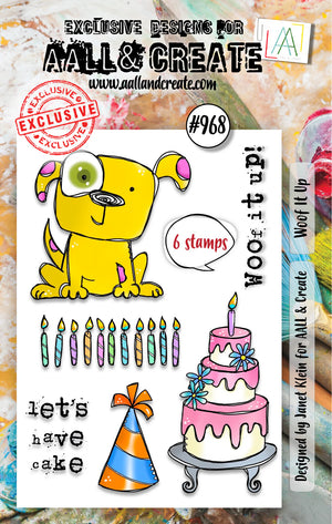 AALL & Create - A7 - Clear Stamps - 968 - Janet Klein - Woof It Up