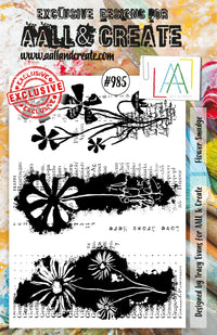 AALL & Create - A5 - Clear Stamps - 985 - Tracy Evans - Flower Smudge