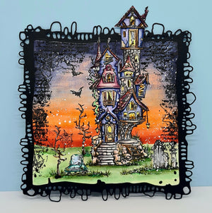 AALL & Create - A6 - Clear Stamps - 1237 - Frightful Manor - Autour DeMwa