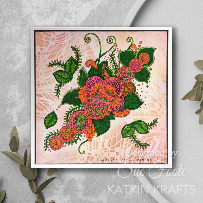 Katkin Krafts - Clear Photopolymer Stamps - Circles of Happiness