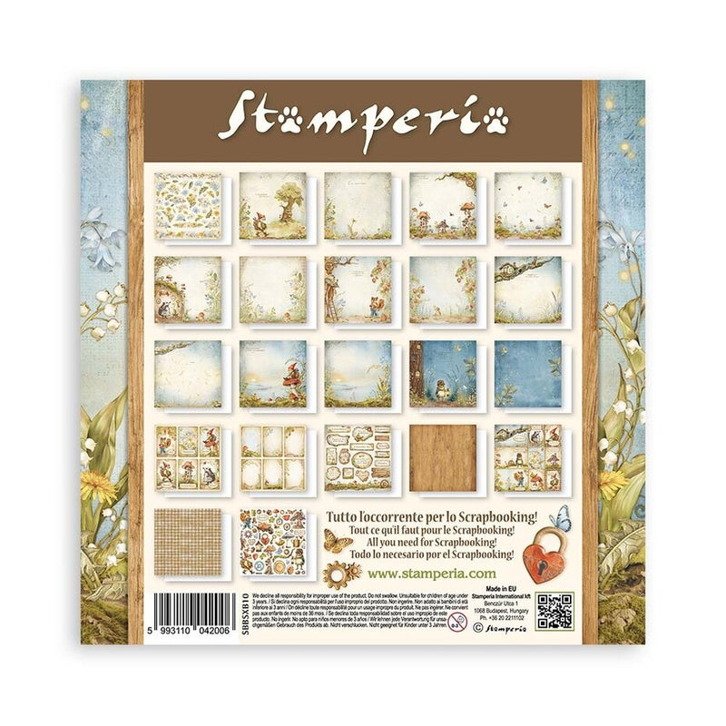 Stamperia - 8 x 8 - Paper Pad - Hidden Grove