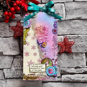 Woodware - Clear Stamps - A6 - Christmas Distressed Labels