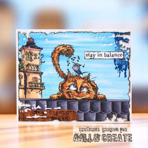 AALL & Create - A6 - Clear Stamps - 1274 - Author De Mwa - Curious Roofer