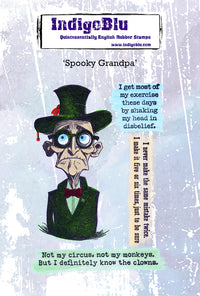 IndigoBlu - A6 - Cling Mounted Stamp - Spooky Grandpa