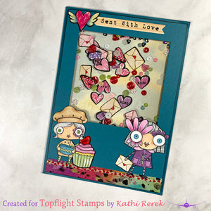 AALL & Create - A5 - Clear Stamps - 831 - Tracy Evans - Sent with Love