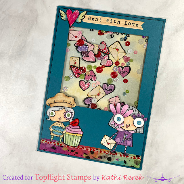 AALL & Create - A5 - Clear Stamps - 831 - Tracy Evans - Sent with Love