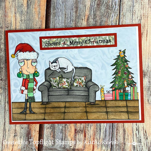 AALL & Create - A7 - Clear Stamps - 607 - Janet Klein - Holiday Fox