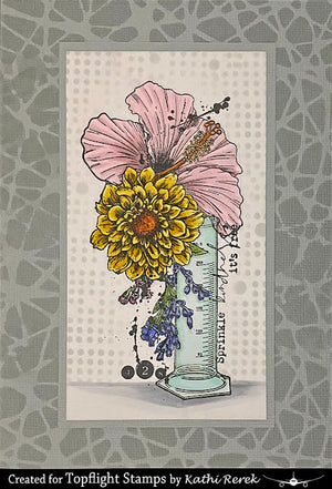 AALL & Create - A5 - Clear Stamps - 622 - Bipasha Bk - Petal Power