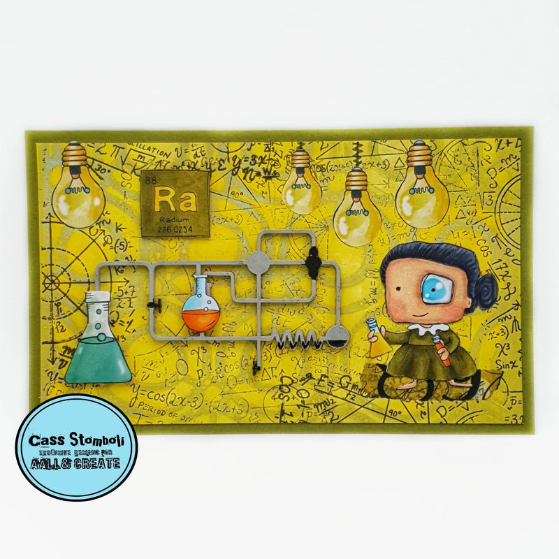 AALL & Create - A7 - Clear Stamps - 960 - Janet Klein - Marie Curie