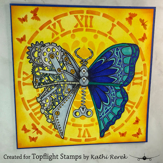 PaperArtsy - Tracy Scott 74 - Rubber Cling Mounted Stamp Set