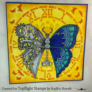 PaperArtsy - Tracy Scott 74 - Rubber Cling Mounted Stamp Set