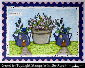 L'Encre et L'Image - A6 - Clear Stamp Set - A Stroll in the Garden
