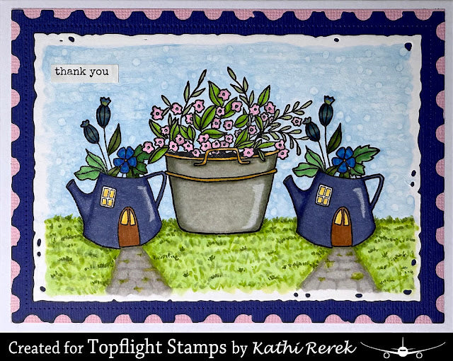 L'Encre et L'Image - A6 - Clear Stamp Set - A Stroll in the Garden
