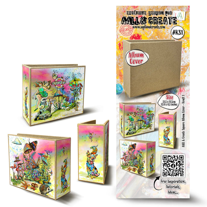 AALL & Create - Undecorated Square Album Cover - Kraft 1