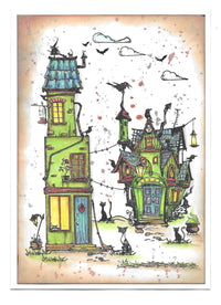 AALL & Create - A6 - Clear Stamps - 1052 - Author De Mwa - Howler's House