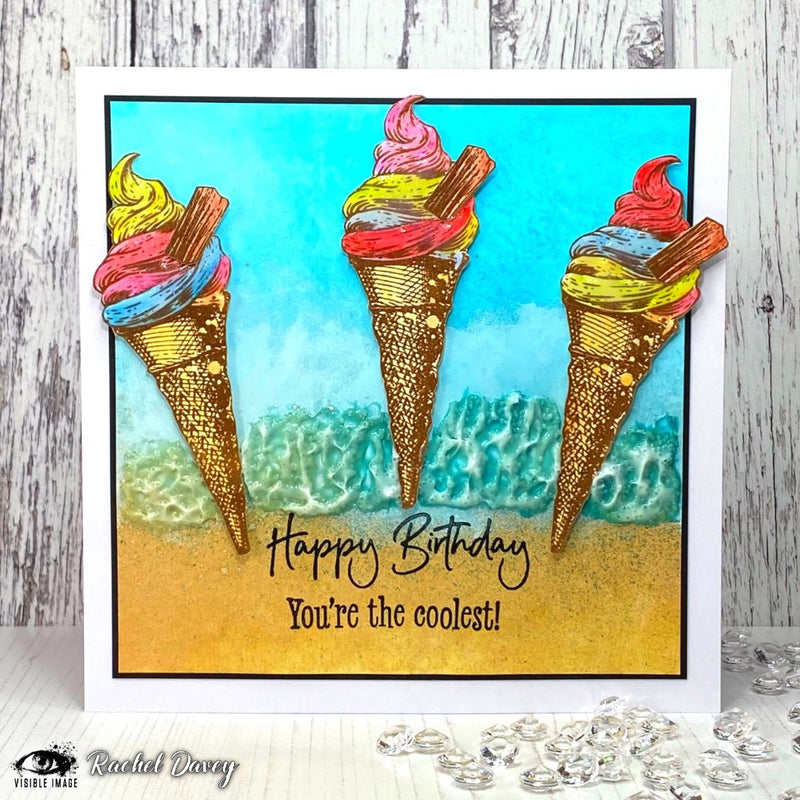 Visible Image - Better With Ice Cream - Clear Polymer Stamp Set