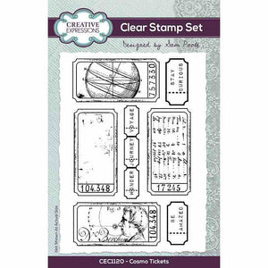 Creative Expressions - A6 - Clear Stamp Set - Sam Poole - Cosmo Tickets - Astrologist