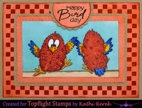 Craft Emotions - A6 - Clear Polymer Stamp Set - Carla Creaties - Birds 2