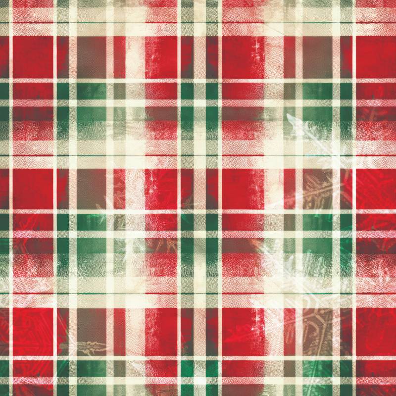 Creative Expressions - 8 x 8 Paper Pad - Christmas Plaid - Taylor Made Journals