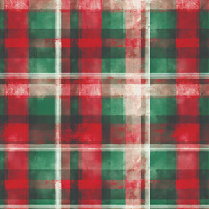 Creative Expressions - 8 x 8 Paper Pad - Christmas Plaid - Taylor Made Journals