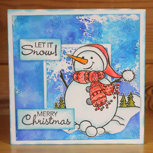 Hobby Art Stamps - P6 - Clear Polymer Stamp Set - Clarence the Snowman