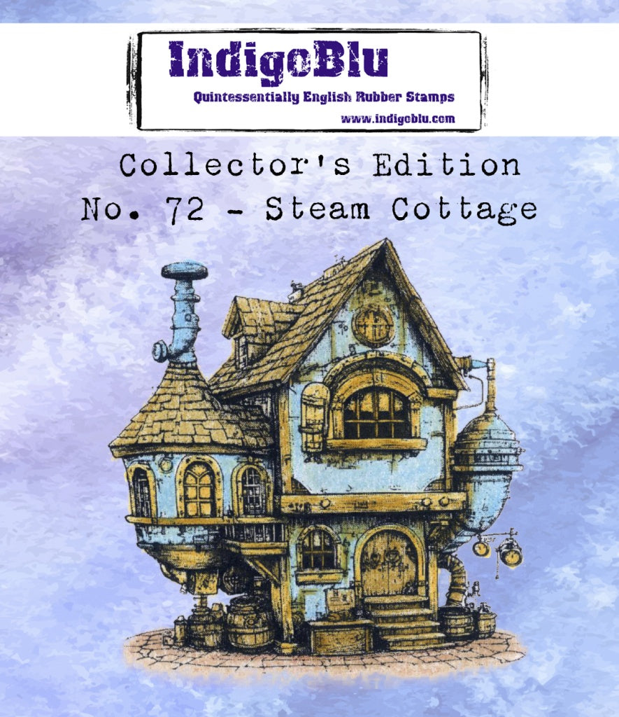 IndigoBlu - Cling Mounted Stamp - Collector's Edition No. 72- Steam Cottage
