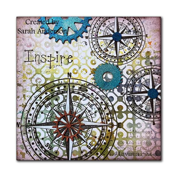 Lavinia - Clear Polymer Stamp - Compass (small) - LAV808