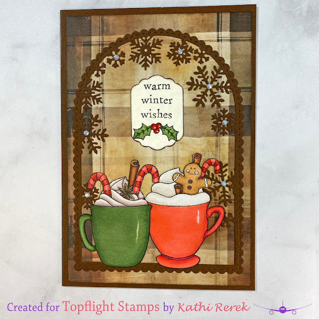 Creative Expressions - 6 x 8 - Clear Stamp Set - Jane's Doodles - Holiday Cheers