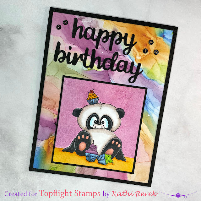 Crealies - Wordzz - Dies - Happy Birthday with Shadow