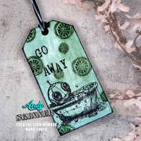 Creative Expressions - Rubber Cling Stamp - Andy Skinner - Bot-ology Wash Your Worries Away