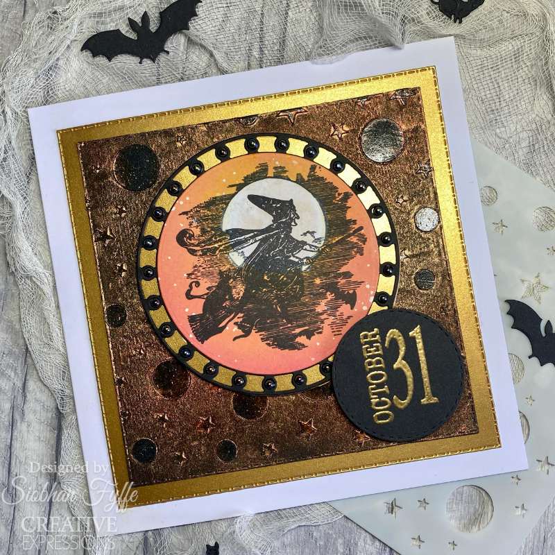 Creative Expressions - Stencil 6 x 6 - Taylor Made Journals - Stars & Moons