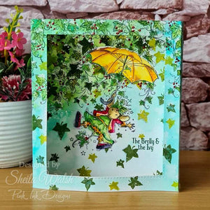 Pink Ink Designs - Clear Photopolymer Stamps - The Brolly and the Ivy