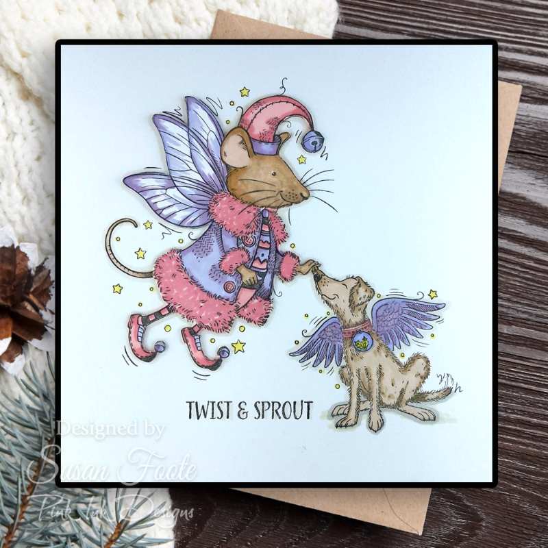 Pink Ink Designs - Clear Photopolymer Stamps - Twist and Sprout