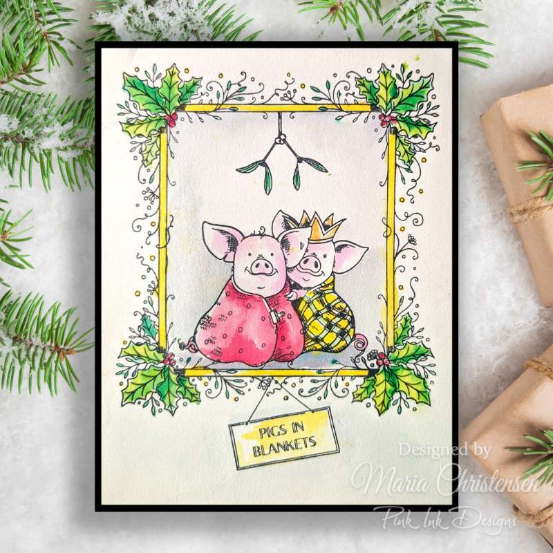 Pink Ink Designs - Clear Photopolymer Stamps - Pigs in Blankets