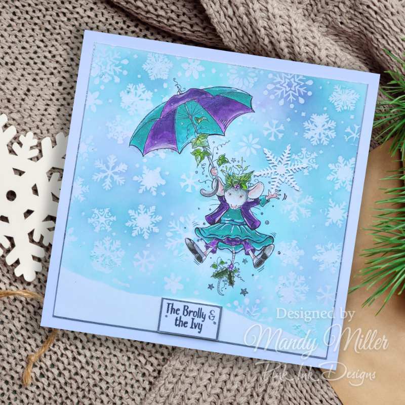 Pink Ink Designs - Clear Photopolymer Stamps - The Brolly and the Ivy