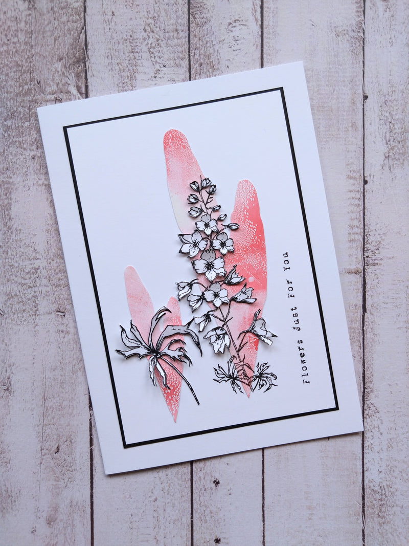 AALL & Create - A6 - Clear Stamps - 993 - Tracy Evans - Vertical Stems